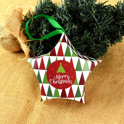 Ornament de brad din carton CRACIUN8 - set 10 buc