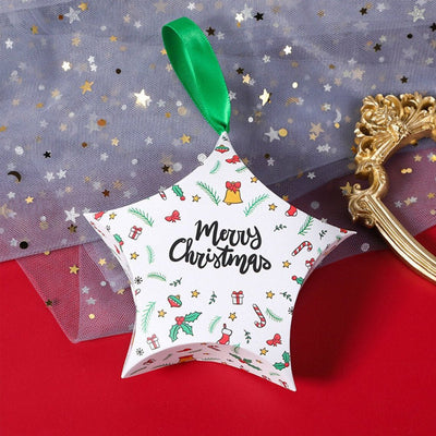 Ornament de brad din carton CRACIUN9 - set 10 buc FC257888-9 - Green Print