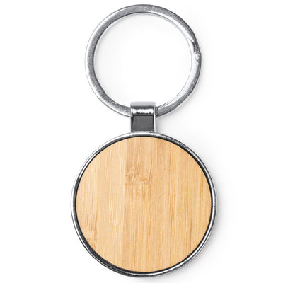 Breloc gravabil rotund lemn+metal KO1147S1982 - Green Print