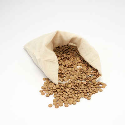 Saculet bumbac tip canvas 21x15 BO7552S129 - Green Print