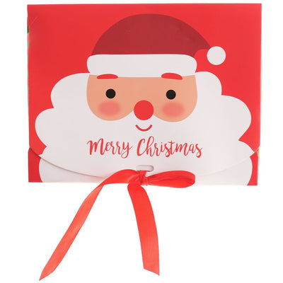 Cutie dreptunghiulara de cadou cu funda MOS CRACIUN B846312 - Green Print