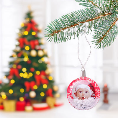 Glob foto rotund cu lichid pentru brad