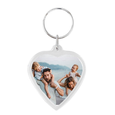 Breloc plastic insertie foto Inima - set 100 buc BRE625122 - Green Print