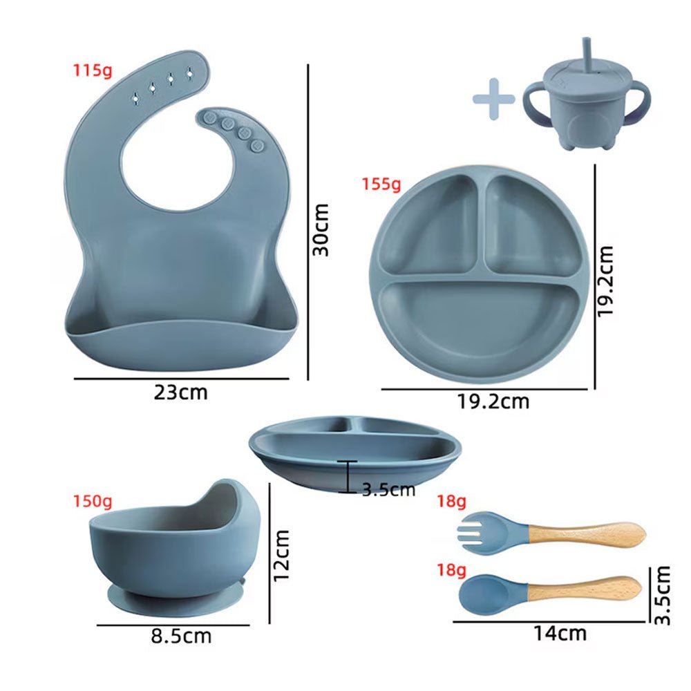 Set complet de diversificare din silicon - 6 piese BB626217 - Green Print