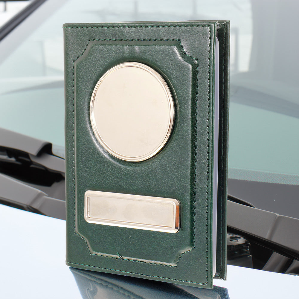 Portofel acte AUTO sigla si numar inmatriculare - verde