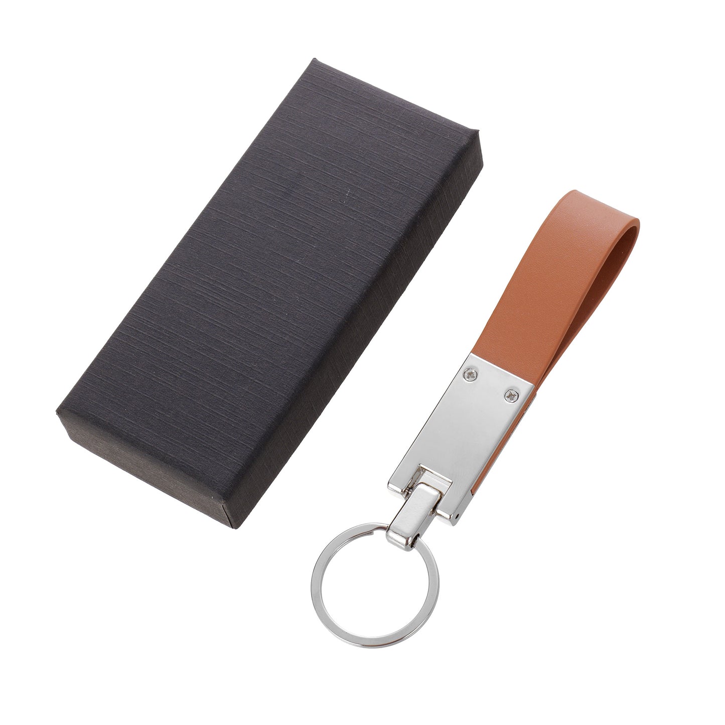 Breloc din piele si metal KeyLux