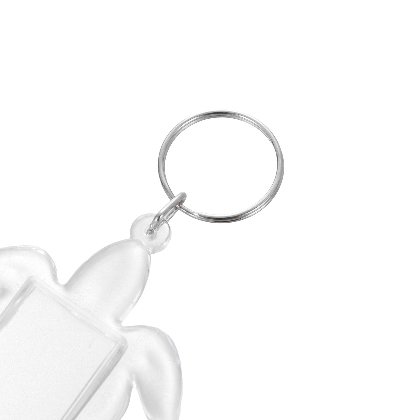 Plastic keychain photo insert TURTLE - set 100 pcs