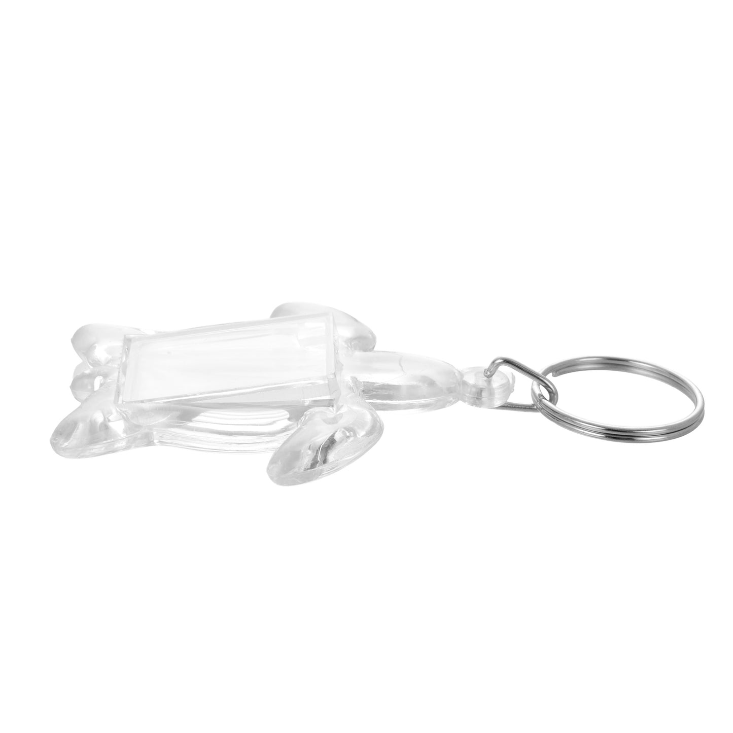 Plastic keychain photo insert TURTLE - set 100 pcs