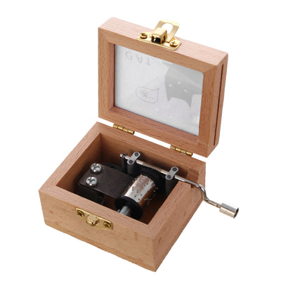 Cutiuta muzicala din lemn cu insertie foto