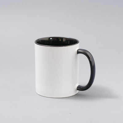 Mug with black interior handle + individual box