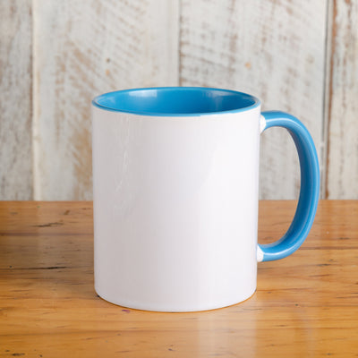 Light blue interior handle mug + individual box