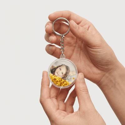 Breloc glob foto rotund GL232 - Green Print