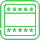 Subansamble patrate - Green Print