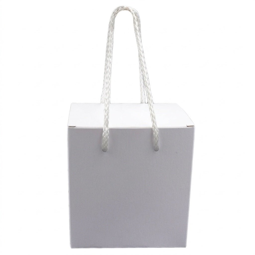 Cutie cani alba cu manere B4-01 - Green Print