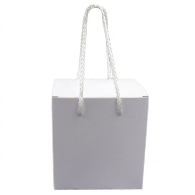 Cutie cani alba cu manere B4-01 - Green Print