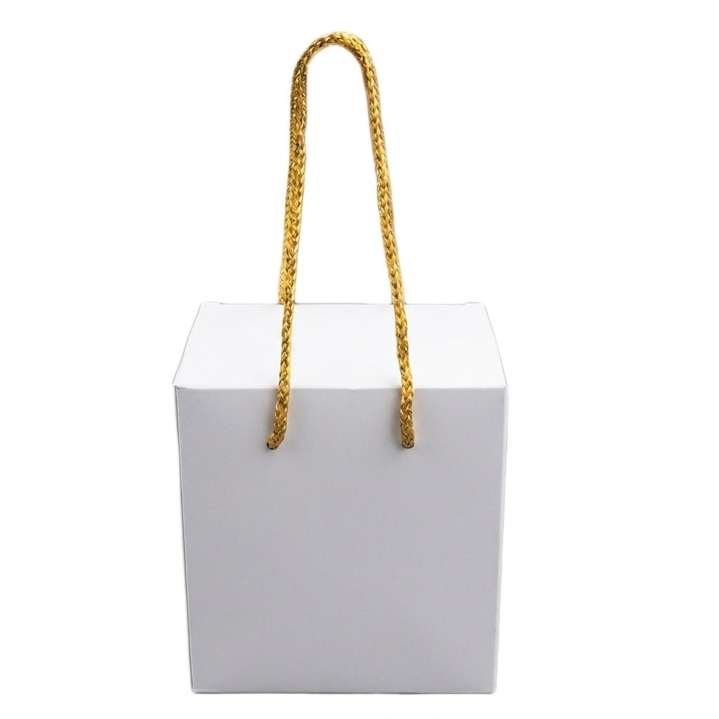 Cutie cani alba cu manere B4-01 - Green Print