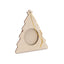 Ornament de brad din lemn cu insertie foto