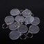 Breloc plastic insertie foto rotund 4,5cm