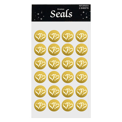 Stickere inimi - set 48 buc