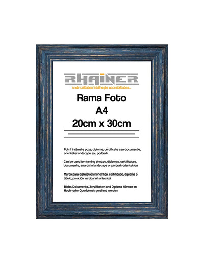 Rama foto Bilbao albastru inchis A4