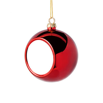 Glob sublimabil rosu pentru brad Ø 6cm