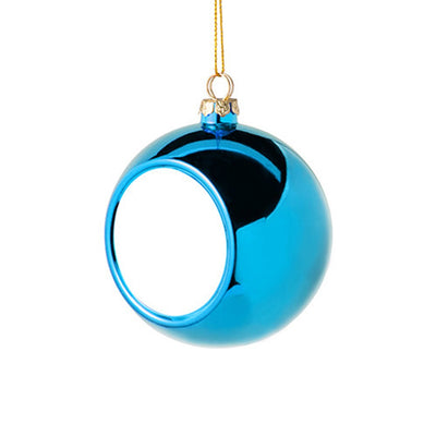 Glob sublimabil albastru pentru brad Ø 6cm