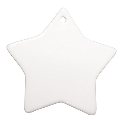 Ornament Craciun ceramica sublimabil stea