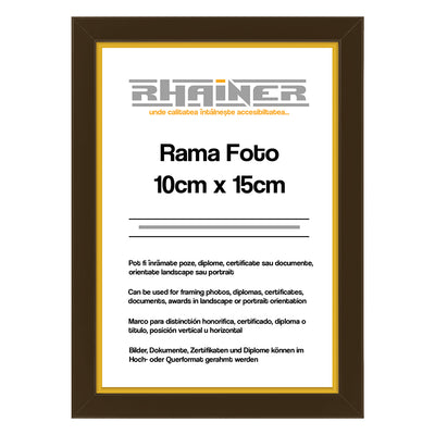 Rama foto Madrid maro+auriu 10x15