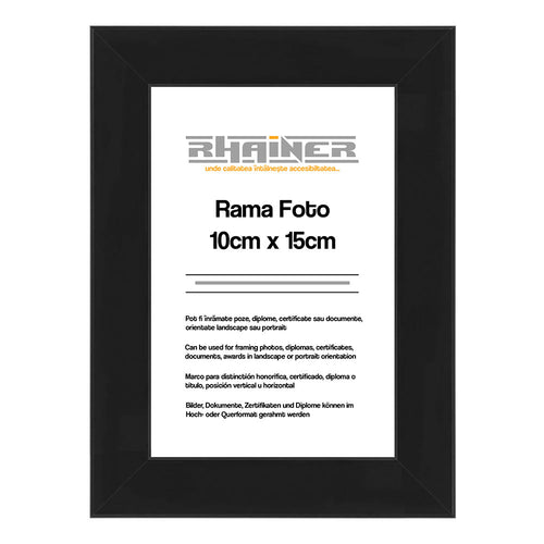 Rama foto Madrid negru 10x15