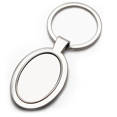 Breloc metalic oval sublimabil
