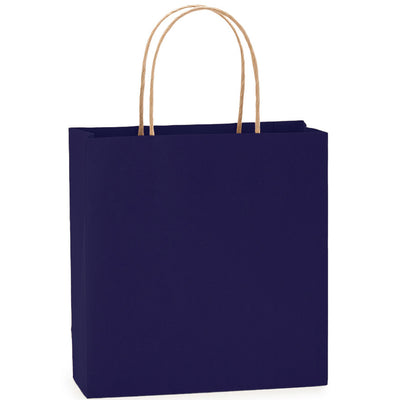 Sacosa kraft albastru inchis 22x23
