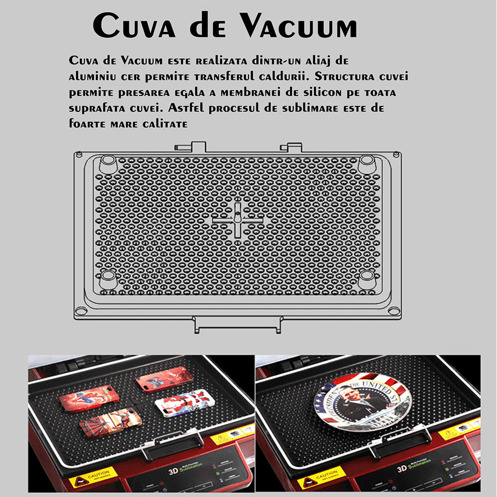 Presa termica 3D Vacuum