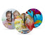 Ceas sticla sublimare rotund 18cm