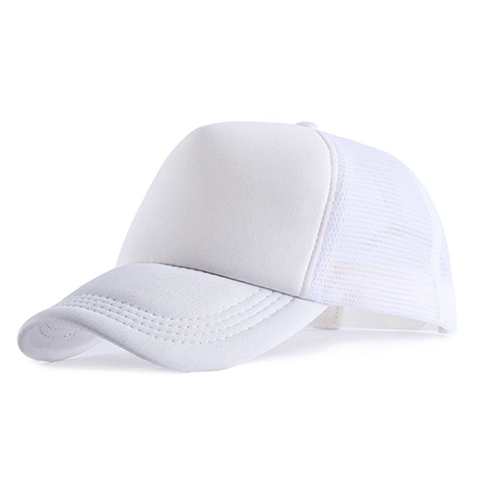 Sapca alba sublimabila Trucker – Green Print