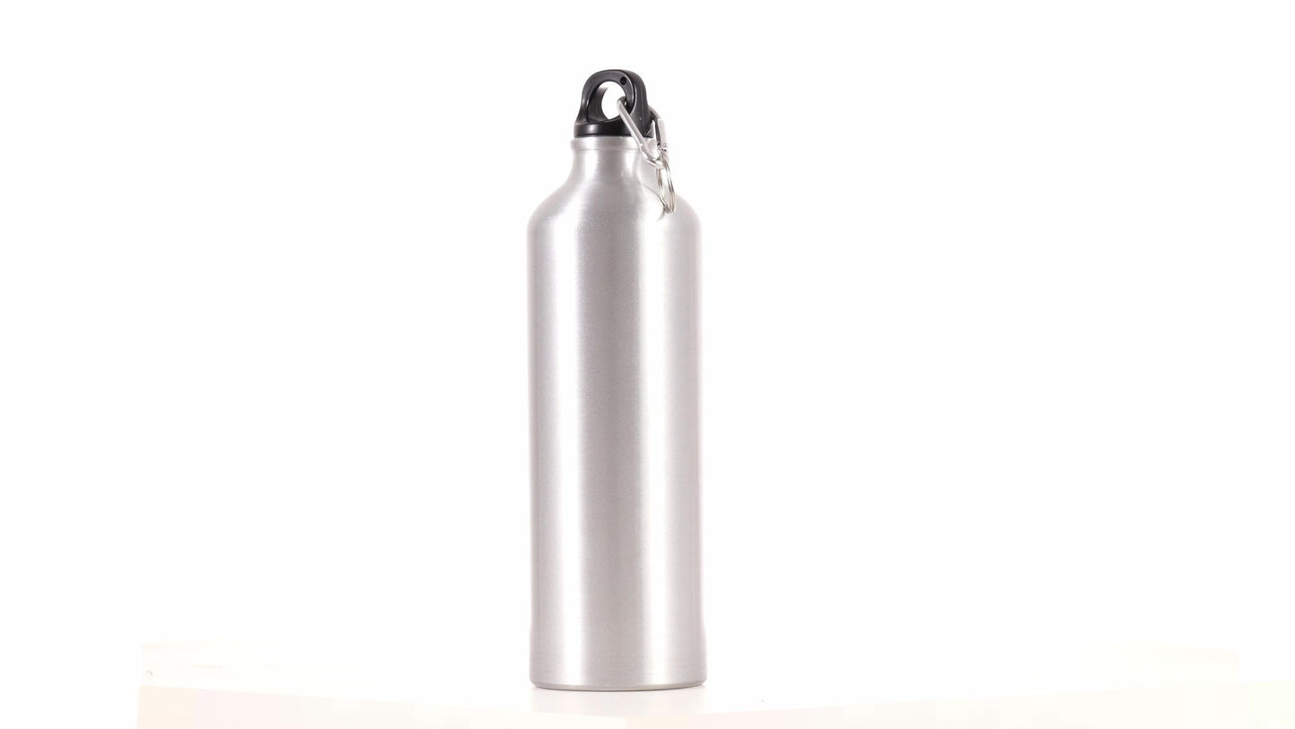 Спортна бутилка сребриста 750ml за сублимация