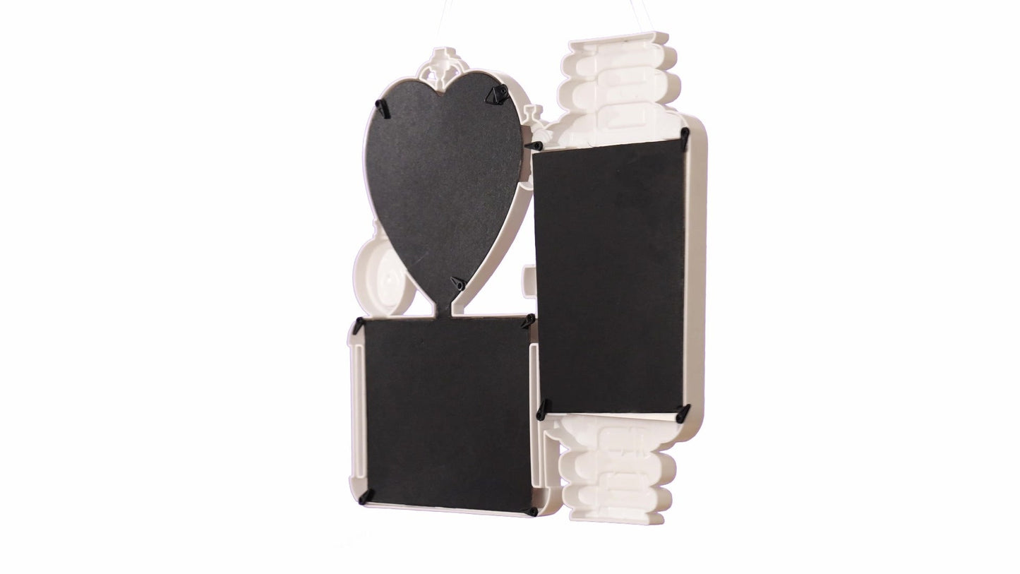 LOVE photo frame clock 3 photos