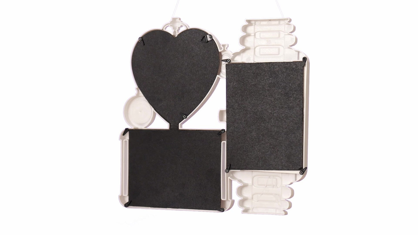 LOVE photo frame clock 3 photos