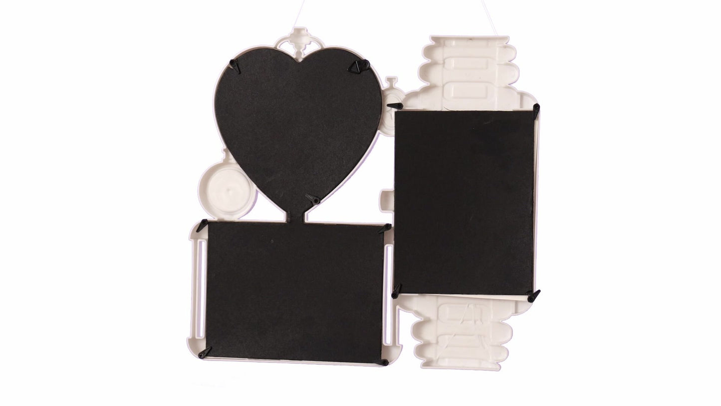 LOVE photo frame clock 3 photos