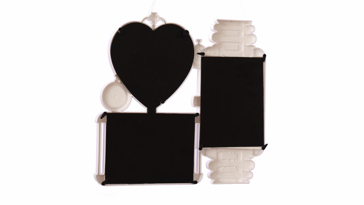 LOVE photo frame clock 3 photos