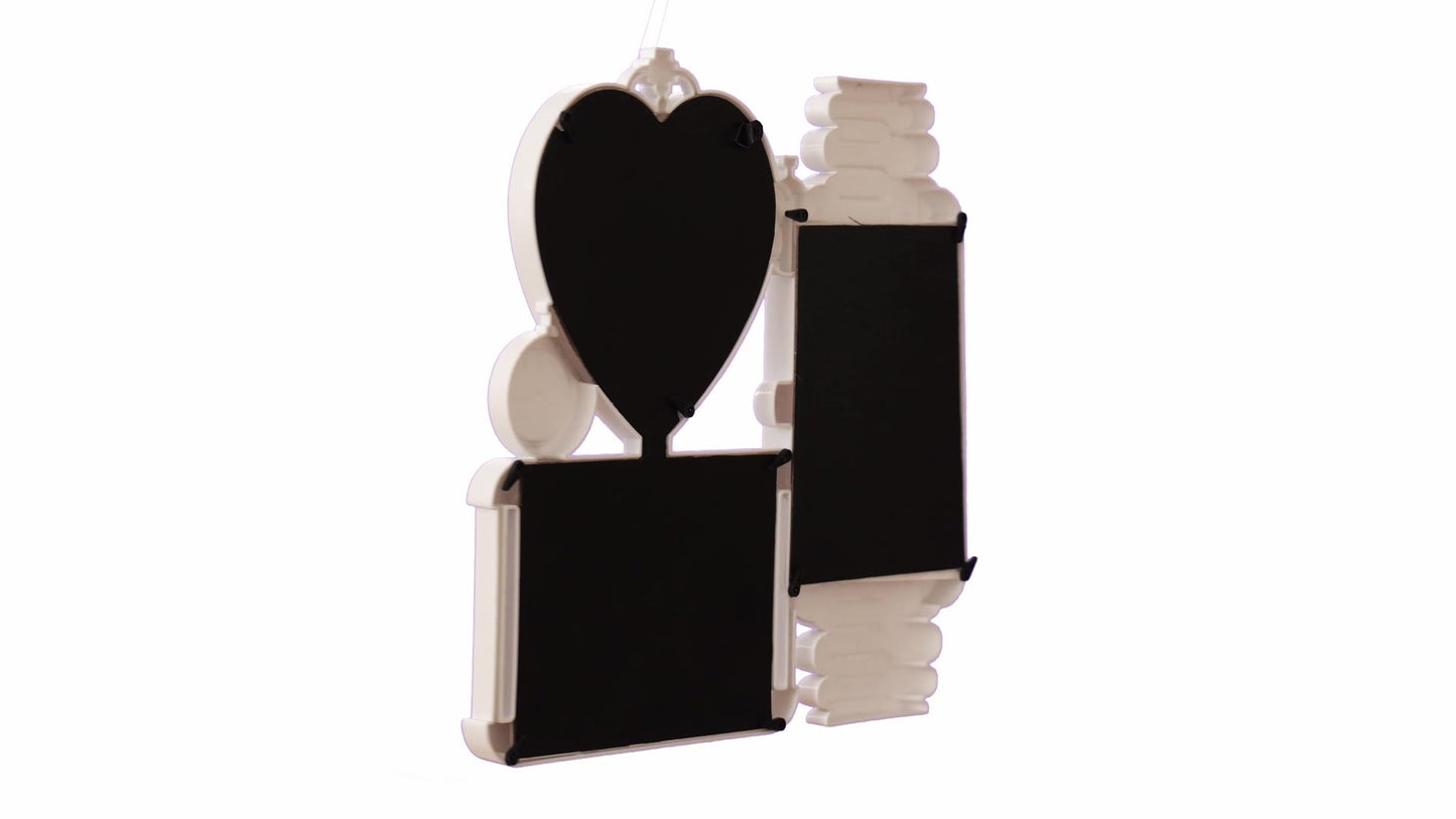 LOVE photo frame clock 3 photos