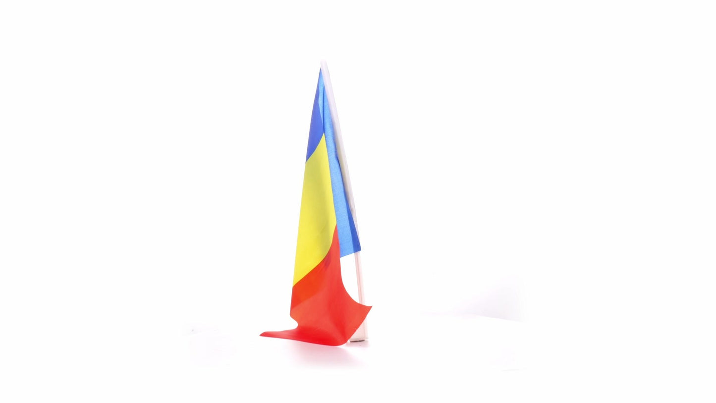 Автомобилен трицветен флаг РУМЪНИЯ