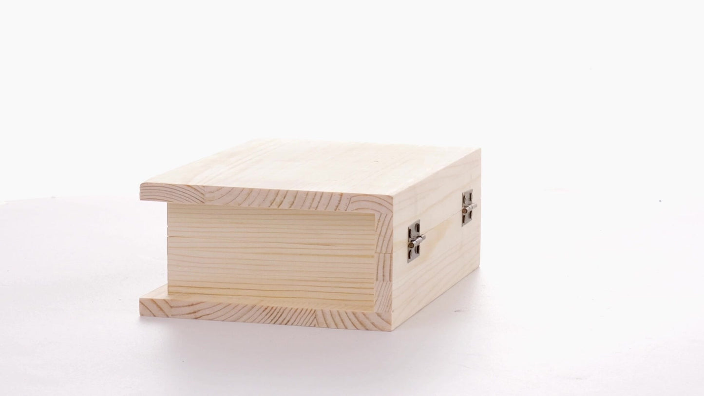 Wooden box BOOK 15x11x6