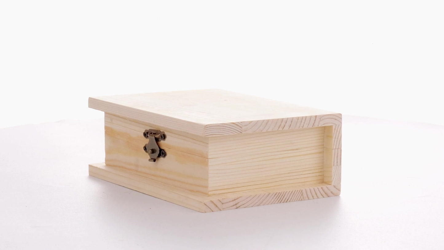 Wooden box BOOK 15x11x6