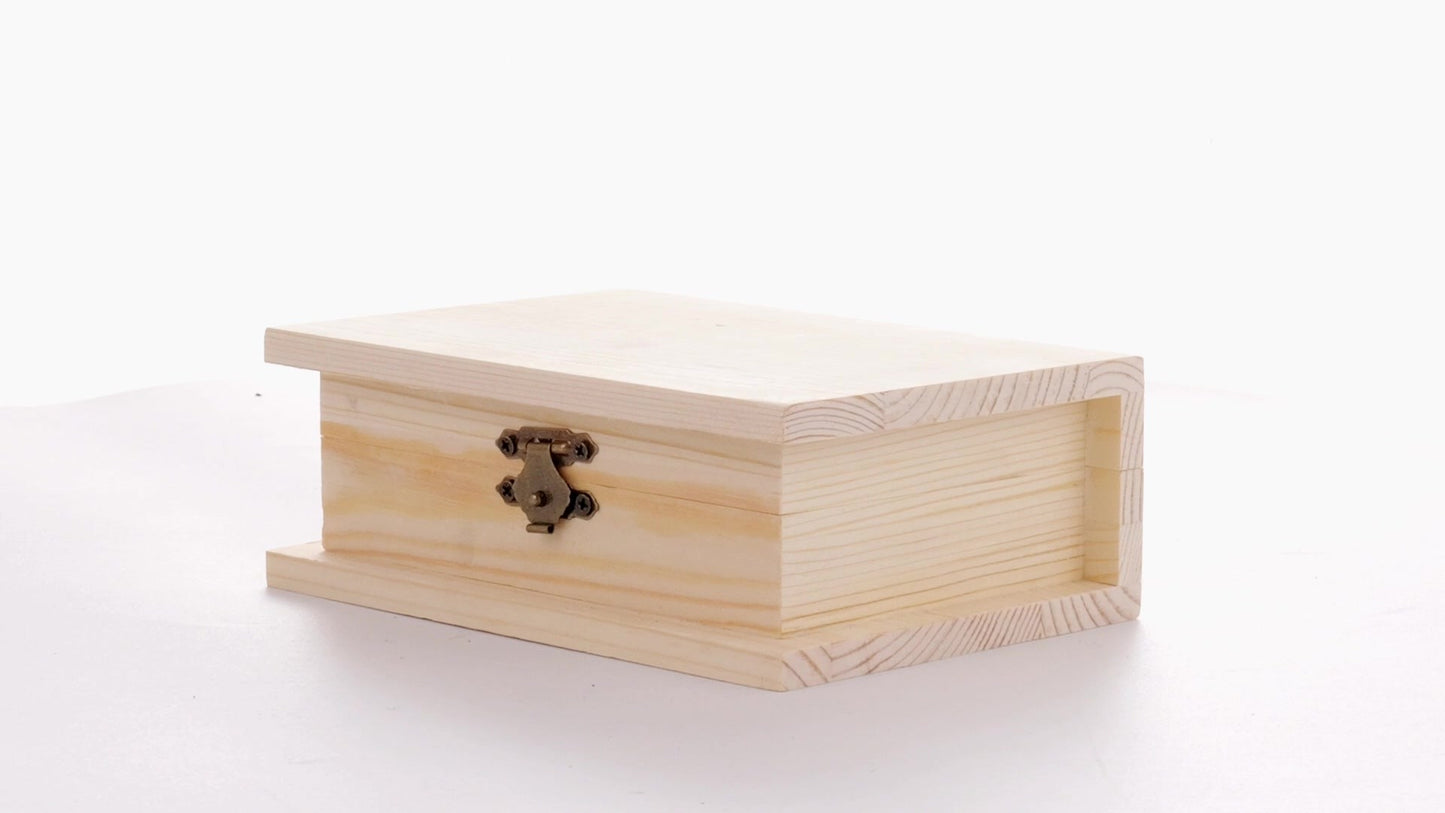 Wooden box BOOK 15x11x6
