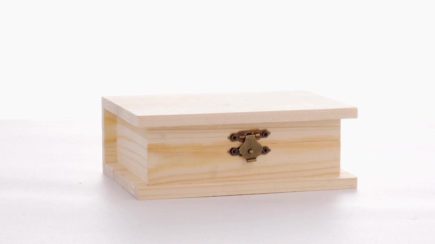 Wooden box BOOK 15x11x6