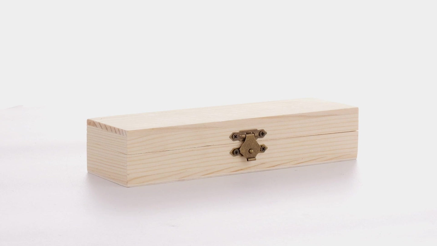 Rectangular wooden box PEN 18x6x4