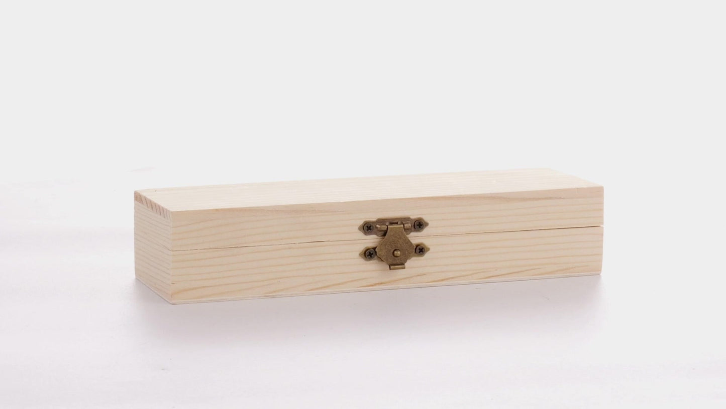 Rectangular wooden box PEN 18x6x4