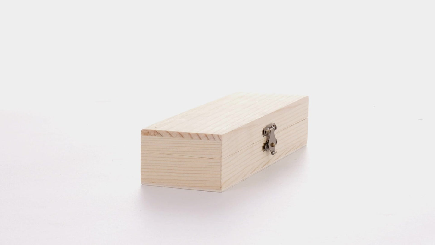 Rectangular wooden box PEN 18x6x4
