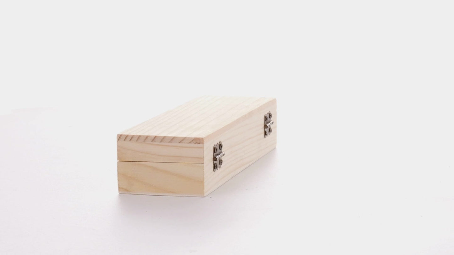 Rectangular wooden box PEN 18x6x4