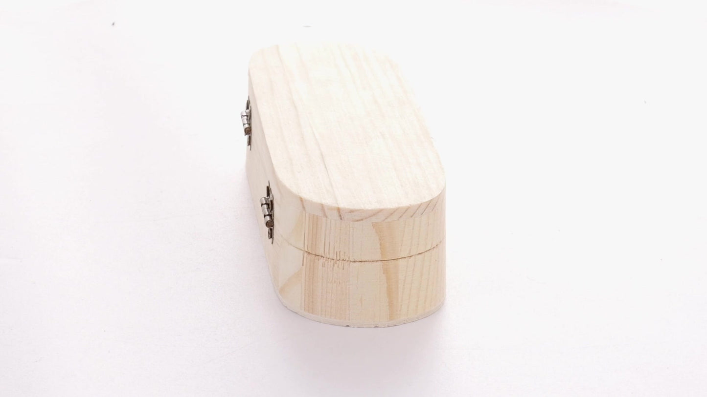 Cutie de lemn rotunjita PEN 18x6x4